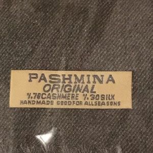Brand New Pashmina Scarf! - Charcoal